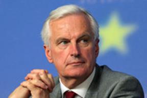 Description: EUs financial services commissioner Michel Barnier 